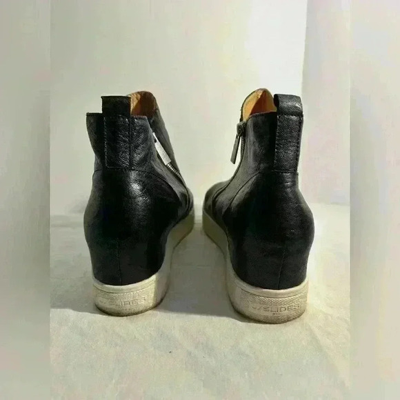 J/ Slides Leather Platform Bootie Sneakers - Picture 7 of 13